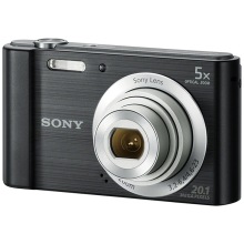 Sony DSC-W800 digital camera black (2010 megapixel 5x optical zoom 2.7 inch screen 26mm wide angle)